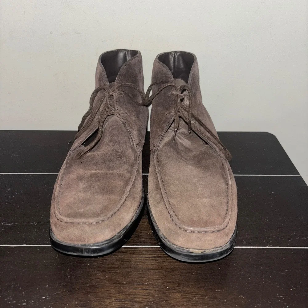 Tods | Mens Size 9.5 US | 42 EU | 8 AUS | Suede Desert Boots |‎ Brown Lace Up